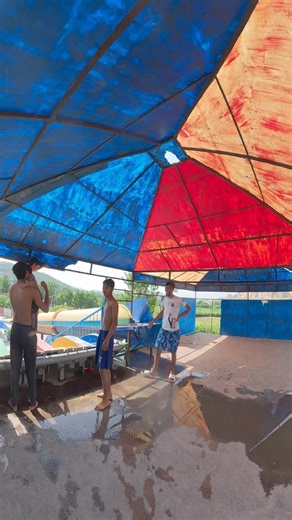 Waterslide parkour free running PoV 🥳#playground #slide #shortslife