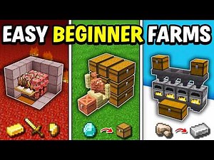 TOP 10 EASY Beginner farms in Minecraft 1.21/26.1+