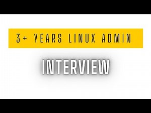 3 years linux admin interview #linuxinterview