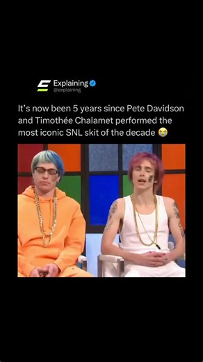 Explaining | Pete Davidson and Timothée Chalamet created pure chaos in their iconic “Rap Roundtable” SNL skit as SoundCloud rappers Stu and... | Instagram