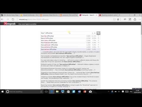Using netspeak.org to teach collocations