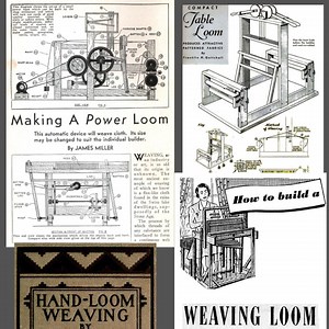 DIY Weaving Power Loom PDF Bundle How to Build a Two Shaft Table Loom Vintage Mechanics and Handicrafts Instant Download - Etsy