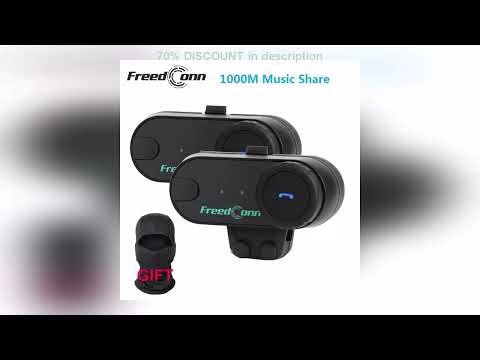 A must-have product! FreedConn TCOM VB Motorcycle Helmet Intercom Bluetooth 5.0 Headset Headphone
