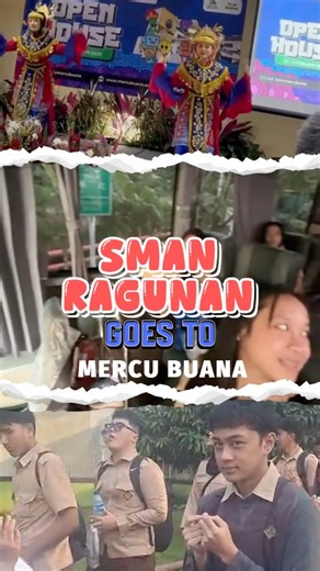 SMP SMA Negeri Ragunan (Sekolah Khusus Olahragawan) Jakarta on Instagram: "​"Jangan cuma berani bermimpi, tapi harus berani mendatangi mimpi itu! 🚀 ​Hari ini, 11 Februari 2026, kami rombongan SMAN Ragunan datang ke Open House @univmercubuana. Ada perasaan beda banget pas masuk gerbang kampus; rasanya semangat belajar langsung naik 100%! Melihat langsung atmosfer kampusnya bikin kita sadar kalau bangku kuliah itu udah di depan mata. ​Terima kasih Universitas Mercu Buana (@univmercubuana ) sudah 