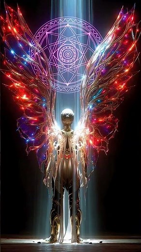 Divine Crystal Angel Portal | Sacred Geometry| Healing & Celestial Visual Angel Spiritiual Mindset