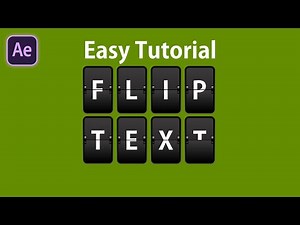 Create a Flip Text Animation in After Effects - After Effects Tutorial