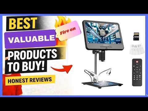 Andonstar AD210 10.1 Inch LCD Digital Microscope for Adults, Soldering Microscope for Electronics