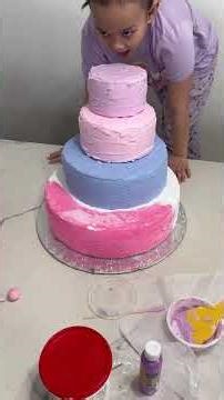 How to make “Dummy Cake” using spackle for walls | DIY Candyland Theme Cake #shorts #diycake