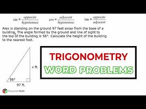 Trigonometry Word Problems: Finding Building Height