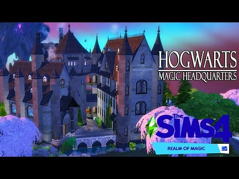 HOGWARTS MAGIC HQ 🧙‍♂️ // Sims 4 Speed Build // Realm of Magic // NoCC