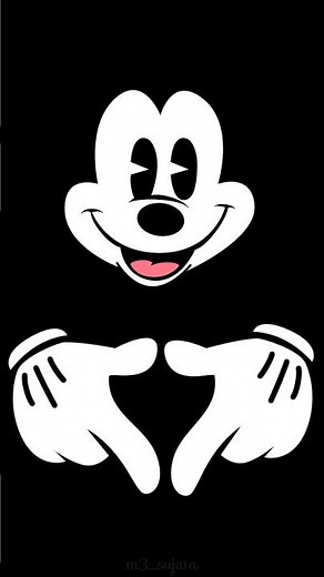 mickey mouse eye wink drawing animation black screen || m3_sujata