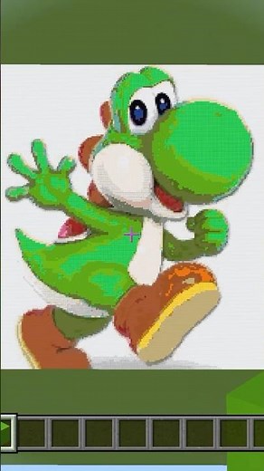 Yoshi of the person who did XX #Minecraft #Minecraft #PixelArt #Yoshi #shorts