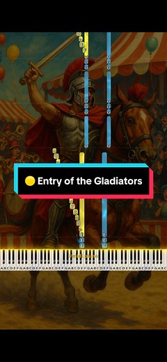 Entry of the Gladiators: Intermediate Piano Tutorial