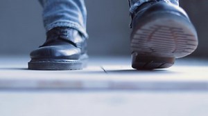 Step dance with flying dust.dance, step, movement, beautiful, spectacular, punch, heel, toe, performance