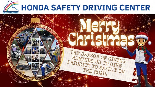 🎄 Drive with care this Christmas! 🚦 Christmas is about coming home safely. Whether you’re driving near or far, practice defensive driving, follow traffic rules, and share the road with care. From our driving school family to yours—Merry Christmas and safe travels! #MerryChristmas #HondaSafetyDrivingCenter #HondaPhilippines | Honda Safety Driving Center Philippines