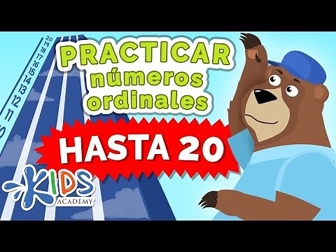 Números ordinales 1-20 para niños | Matemáticas para preescolar y jardín de infancia