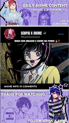 When code breaker 6 shows his power🔥|Code breaker|#anime #animeedits #animemoments#animeboy#sadanime
