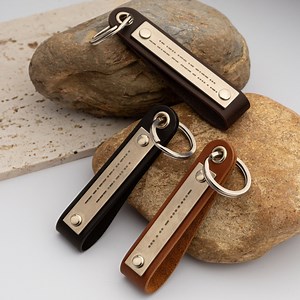 Morse Code Keychain| Custom Leather Keychains | Wedding Giveaway | Hidden Message - Christmas Gifts - Etsy