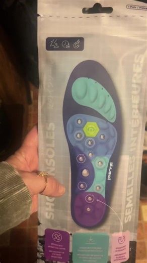 Pressure point foot insoles are worth the hype! #footinsoles #planterfasciitis #pressurepoint #tiktokshopblackfriday