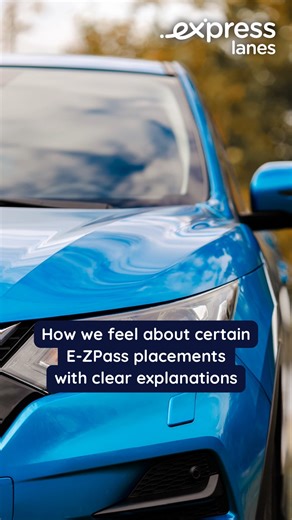 If your E-ZPass isn’t placed correctly, you may not be able to reach it to switch to HOV 3 . 😱 When placed properly, your E-ZPass is easily accessible – that means even if you forget to switch HOV on when you first get in the car, you can easily flip it on during your trip. | VA Express Lanes