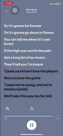 Taylor swift - Blank space #taylorswift #blankspace #lyrics #spotify