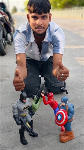 Battle👉 Spider-Man vs Batman & Hulk 🔥 | Real Life Toy Fight