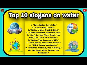 10 best slogan on save water | Save water slogan | Slogan on water conservation in english