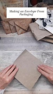 No music just making 🥰 Using Amazon packaging to make these lovely envelopes, ready for embellishing. #gikerr #happinessincrafting #envelope #asmr | Happiness in Crafting