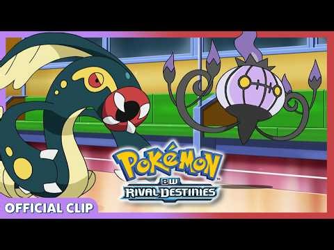 A Subway Train Tag Battle?! 🤨 | Pokémon: BW Rival Destinies | Official Clip