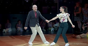 Swinging dance couple wins world championship with their light-footed moves