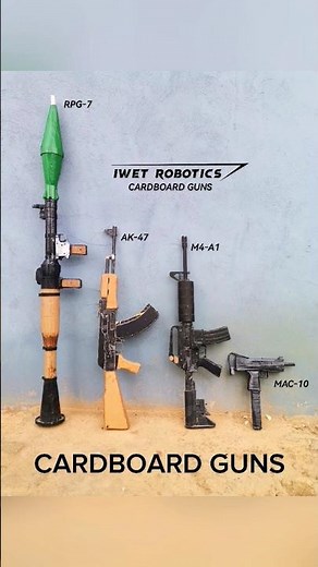 CARDBOARD DIY Guns Collection 2026 #cardboard #airsoft #guns #military #papergun