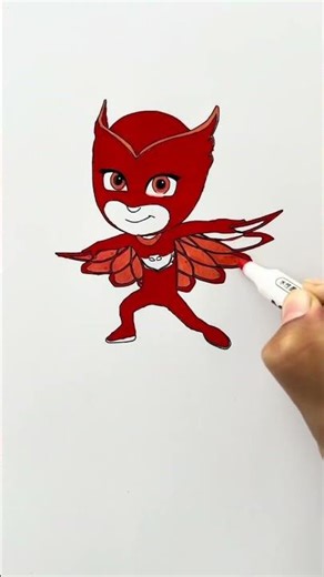 🔄Reversr play🎨Pj Masks #coloring #glitter #easy #shorts
