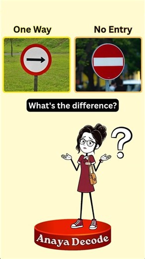 One Way vs No Entry vs Stop vs Yield - Road Signs Explained!