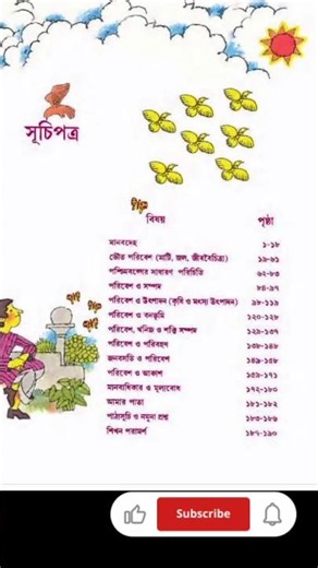 আমাদের পরিবেশ class 5 এর সূচিপত্র || #sorts #wbssc