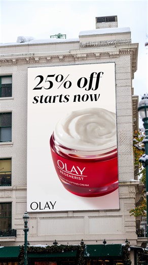 Ready? It’s glow time—get 25% off your favorite science-backed skincare on OLAY.com, now through Monday. 💕 #blackfriday #cybermonday | Olay