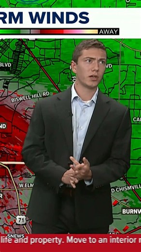 5NEWS Meteorologist covers tornado warning during a fire in the studio