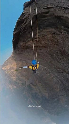 1800 ft of pure vertical exposure at Kokankada.India’s highest rappelling