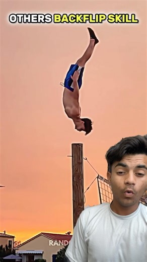 Normal flip vs 😱HIGHEST backflip EVER💥