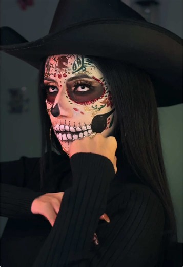 Catrina vaquera mexicana maquillaje paso a paso