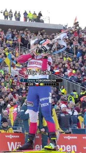 🇨🇿 Tereza Voborníková did the damn thing 🥉🥰 Incredible performance today to win Bronze in the Mass Start! 🔥 #biathlon #biathlonfamily #olympics | Biathlonworld
