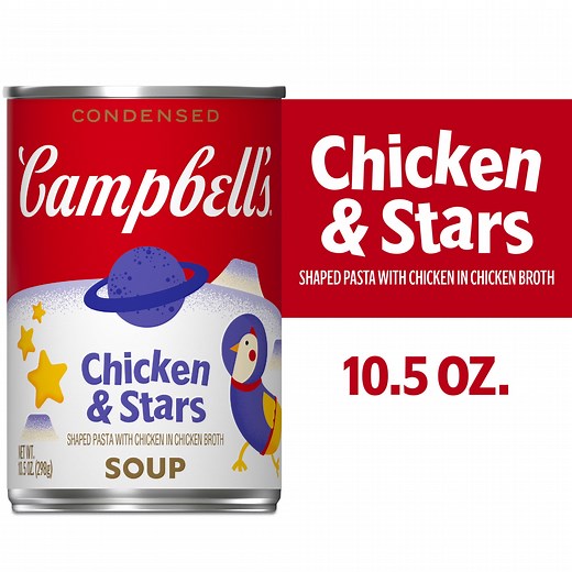 Campbell's Condensed Kids Chicken and Stars Soup, 10.5 oz Can