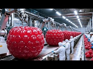 Inside a Giant Raspberry Processing Factory From Farm to Supermarket (Full Process)