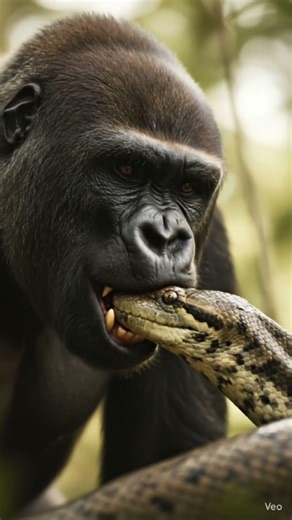 Gorilla trying to break python