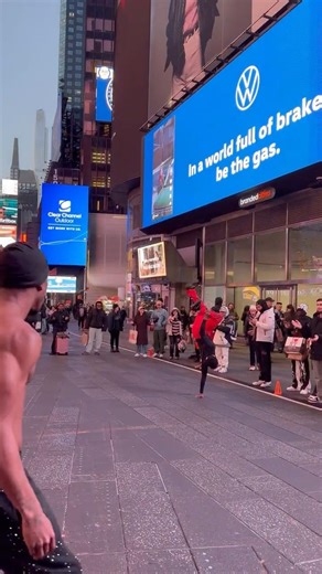 Street Dancers Bringing the Energy to Times Square 🔥 #youtubeshorts