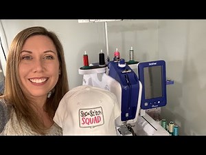 Sip & Stitch Live Beginner Machine Embroidery Tutorial Embroidered Hat Brother Persona PRS100