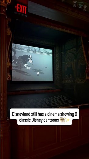 Disneyland Still Has a Cinema Showing 6 Classic Disney Cartoons 🎞️✨