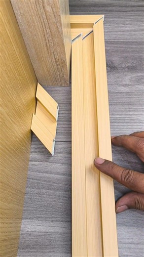 Smart Fluted Panel Trick to Save Material #FlutedPanel #Woodworking #Carpentry #WoodworkingTips #diy