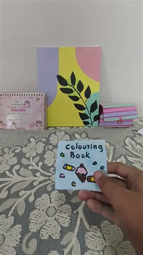 how to make cute mini colouring book 🩷😍
