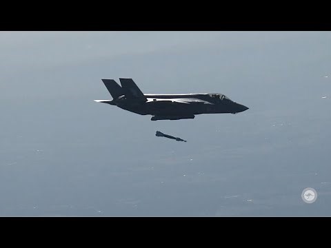 F-35A at Evans Head Air Weapons Range - Inert Bomb Drop