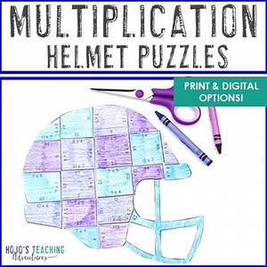 MULTIPLICATION Football Math Game: Sports Theme Homecoming 2026 Activity Center